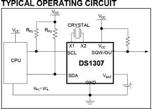 Reference figure: DS1307 Pinout: An in-depth Guide to the Real-Time Clock IC