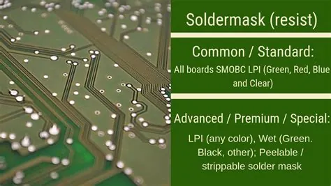 Reference figure: The Black Soldermask is used when light reflection is not wanted