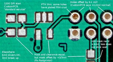 Reference figure: The common problems and solutions of PCB soldermask